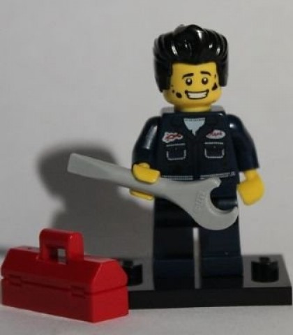 Lego figurka Mechanic (col095)